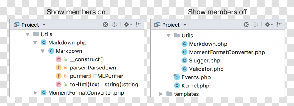 Show Class Members In The Project Tool Window, Number, Word Transparent Png