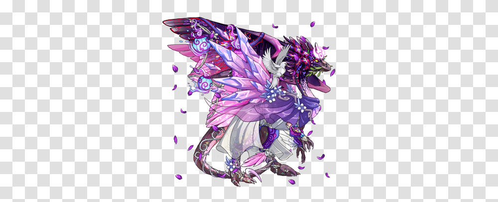 Show Me A Ringmaster Find Dragon Flight Rising Dragons With Pink And Blue, Purple, Graphics, Art, Ornament Transparent Png
