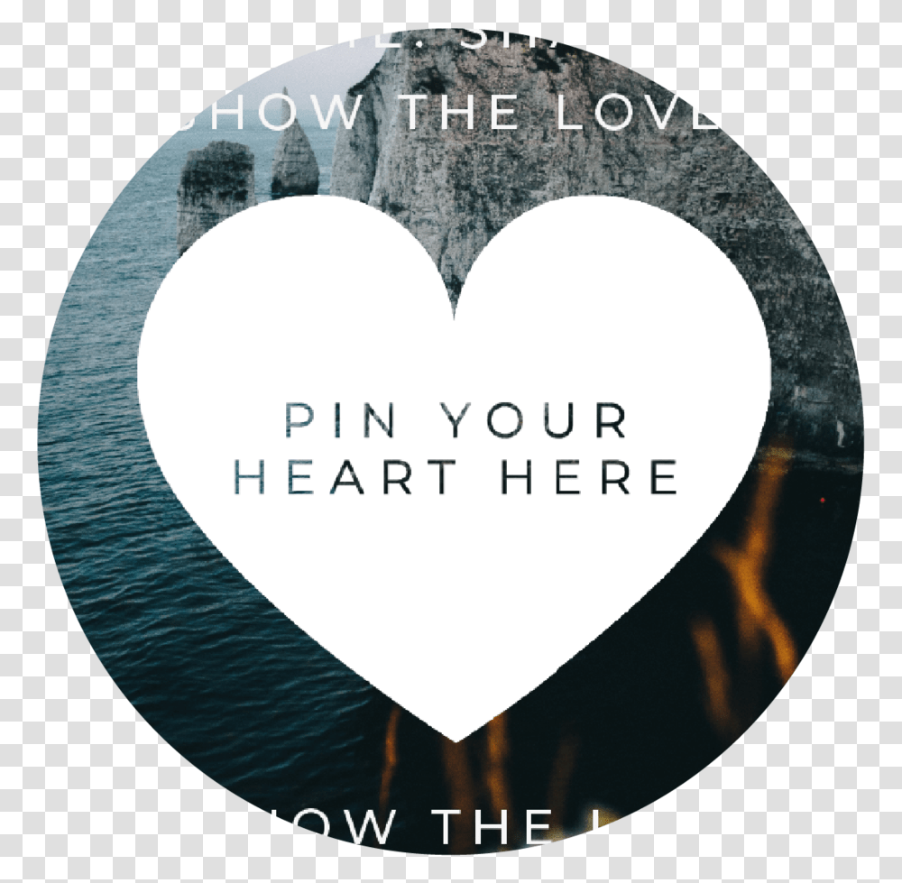 Show The Love Postcard Heart, Poster, Advertisement Transparent Png