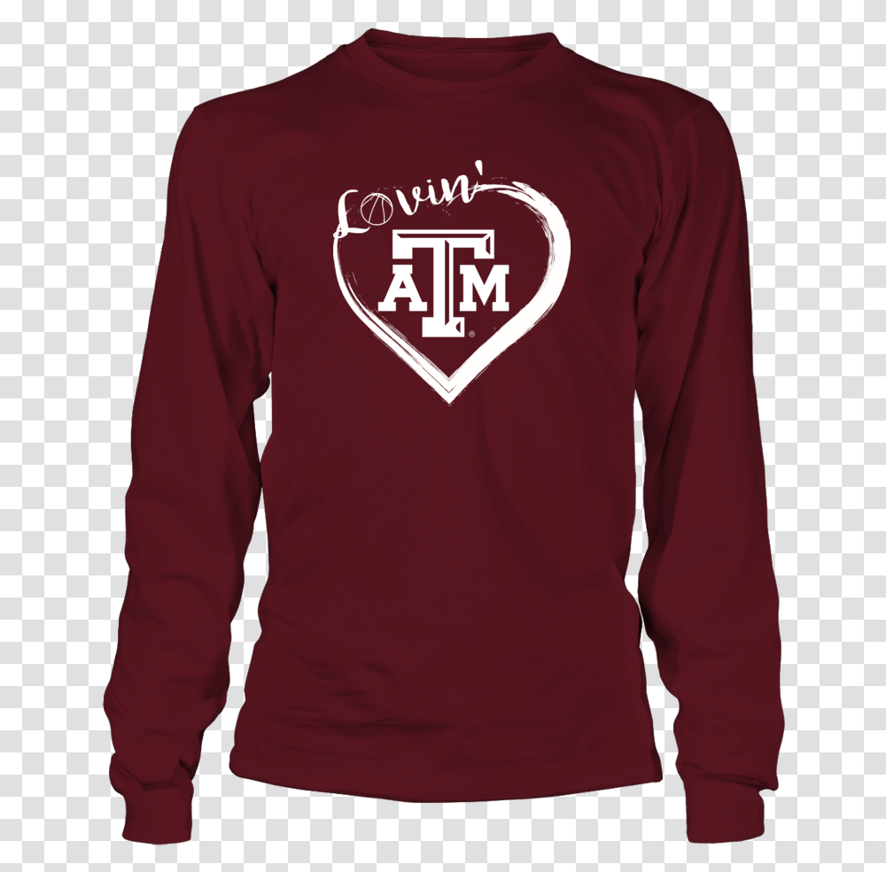 Show Your Support Of The Texas A And M Basketball Team One Long Sleeve, Clothing, Apparel, Sweatshirt, Sweater Transparent Png