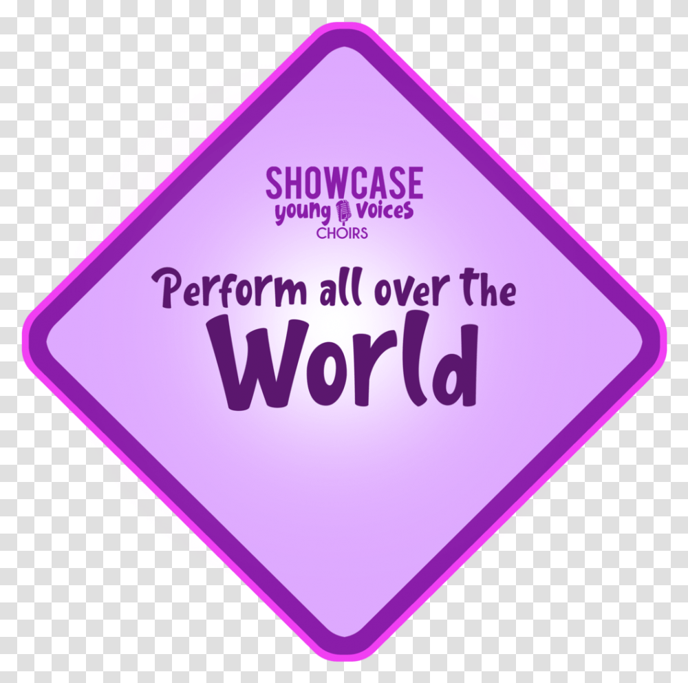 Showcase Young Voices Choirs - Music School Language, Purple, Heart, Triangle, Label Transparent Png