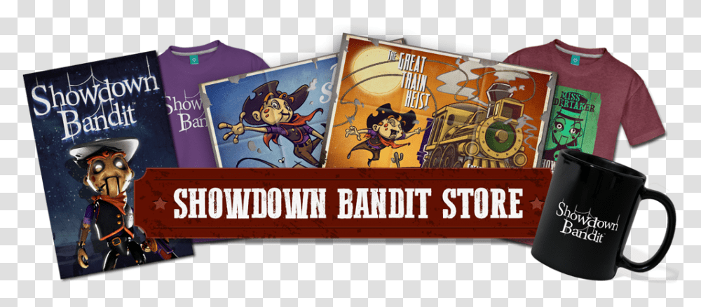 Showdown Bandit Poster, Text, Person, Word, Book Transparent Png