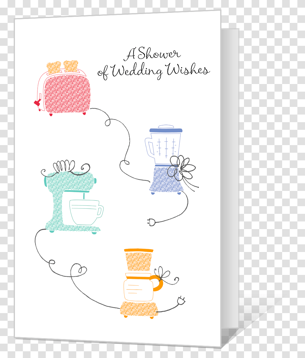 Shower Of Wishes Illustration, Page, White Board Transparent Png