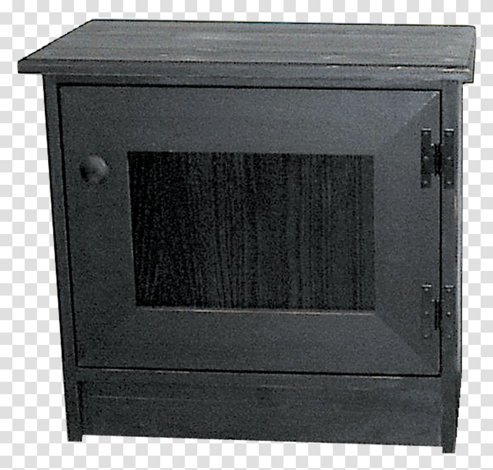 Shown In Old Black With Beadboard Door Nightstand, Microwave, Oven, Appliance, Rug Transparent Png