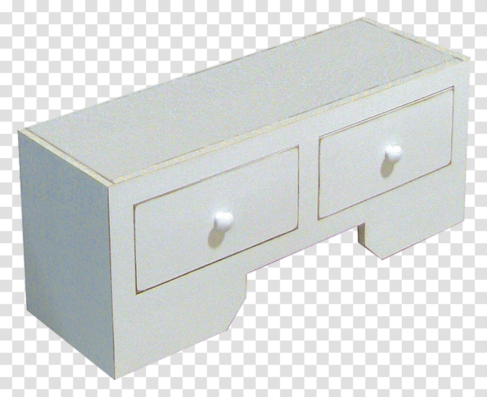 Shown In Old Cottage White Drawer, Furniture, Table, Box, Coffee Table Transparent Png