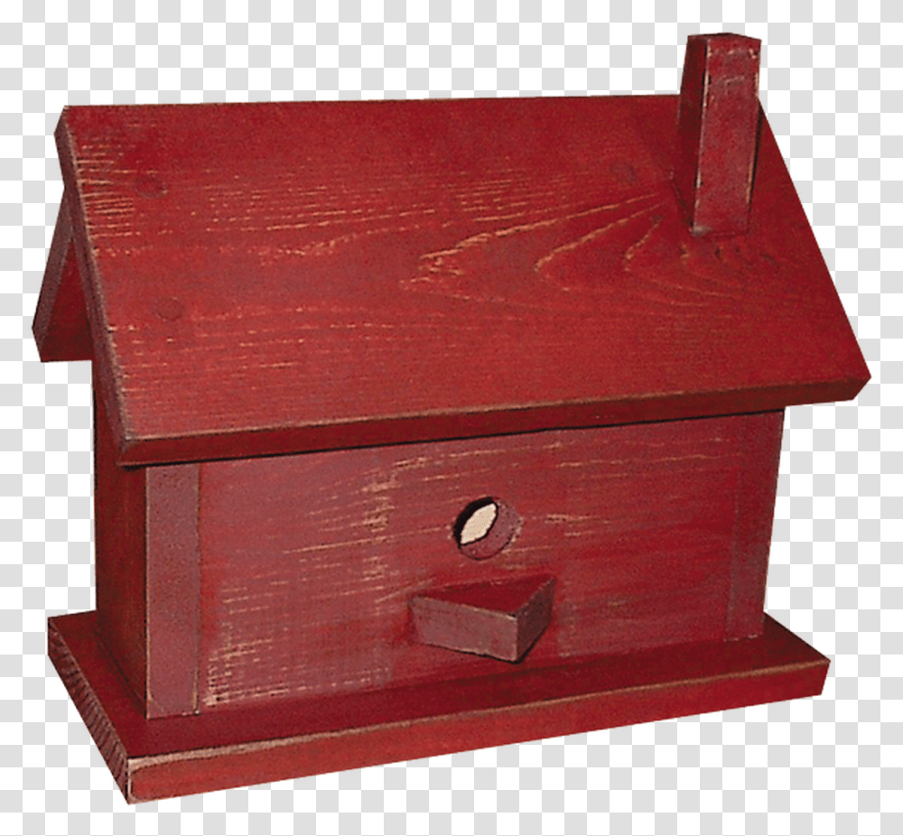 Shown In Old Red Storage Chest, Mailbox, Letterbox, Wood, Hardwood Transparent Png