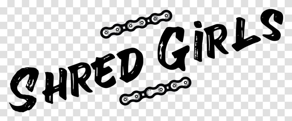 Shred Girls Calligraphy, Chain Transparent Png