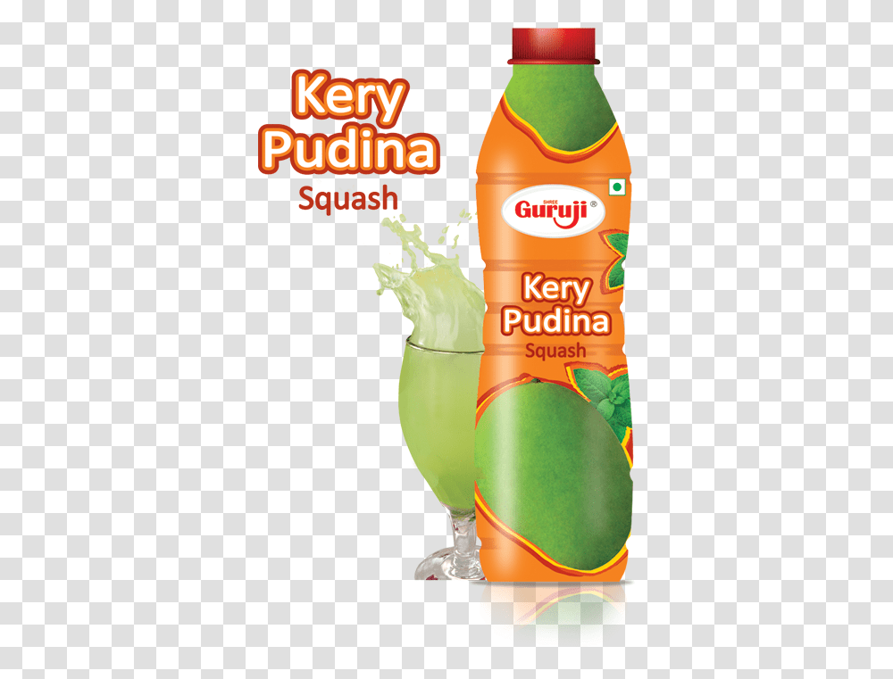 Shree Guruji Kery Pudina Squash Guruji Kairi Pudina Squash, Bottle, Beverage, Drink, Cosmetics Transparent Png
