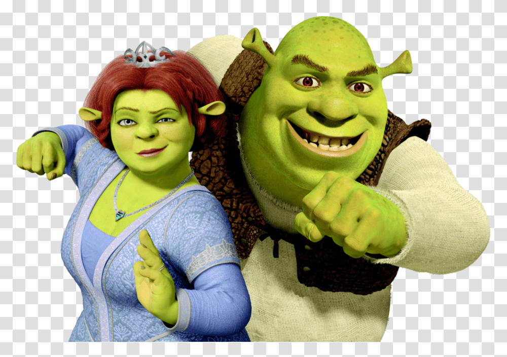 Shrek And Fiona Shrek And Fiona Hd, Person, Human, Banana, Fruit Transparent Png