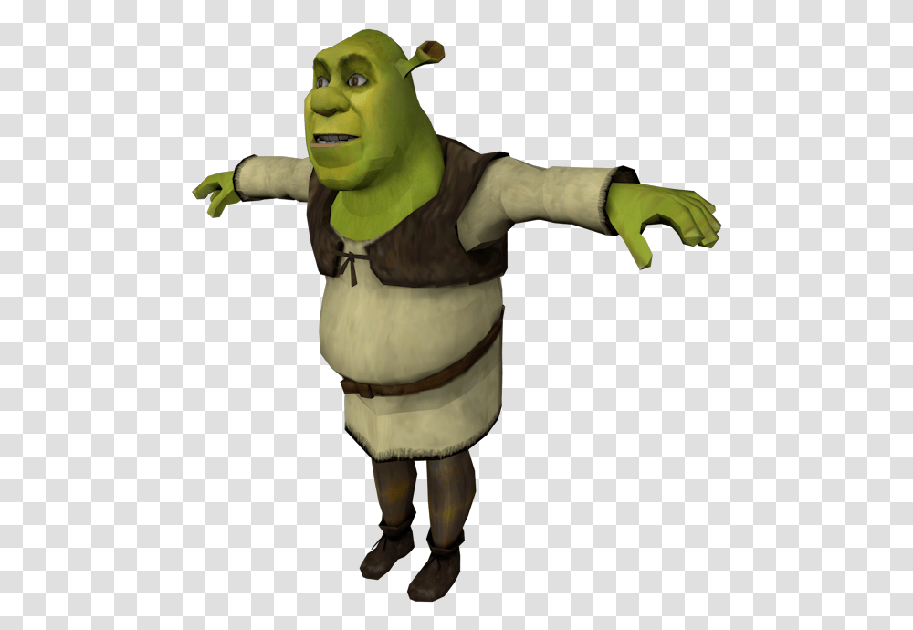 Shrek Face Shrek T Pose, Person, Human, Figurine, Costume Transparent Png