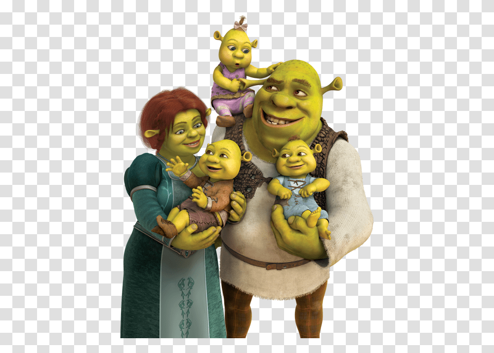 Shrek Image Shrek Family, Figurine, Person, Advertisement, Poster Transparent Png