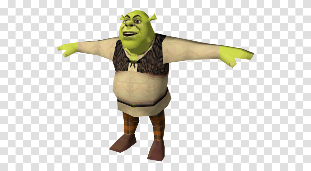 Shrek T Pose Meme, Person, Face, People Transparent Png