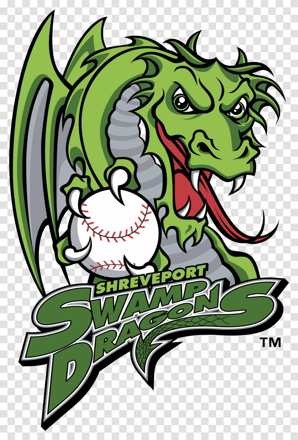 Shreveport Swamp Dragons Logo Shreveport Swamp Dragons Logo, Plant, Text, Animal, Wasp Transparent Png