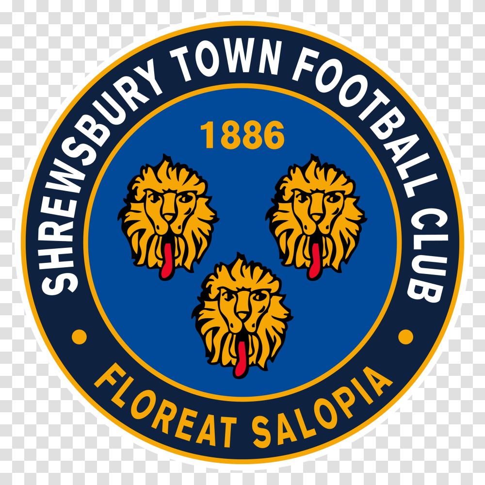 Shrewsbury Town Fc Logo Shrewsbury Town, Label, Badge Transparent Png