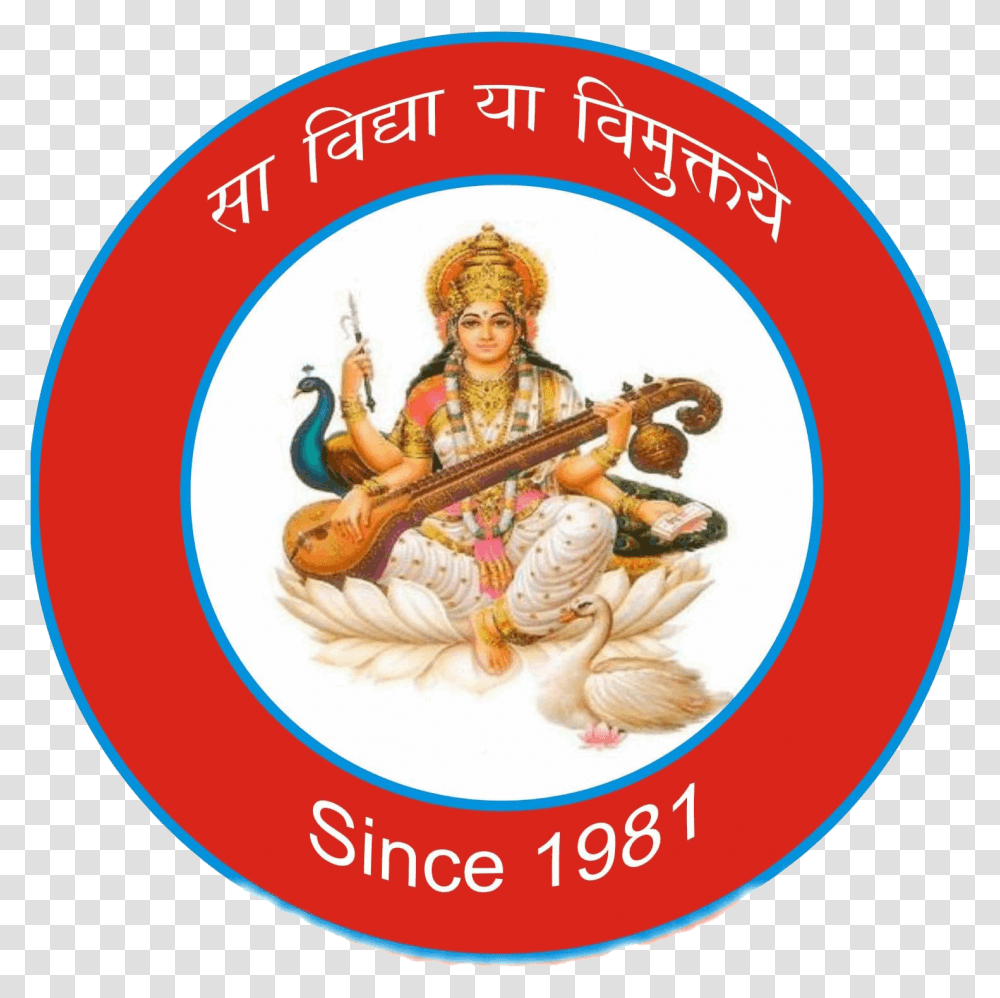 Shri S D Saraswati Bal Mandir Saraswathi Pooja 2019, Person, Logo, Label Transparent Png