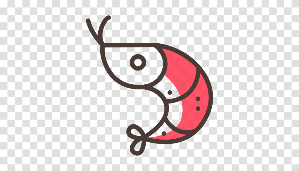 Shrimp Stroke Icon With Shadow, Spiral Transparent Png