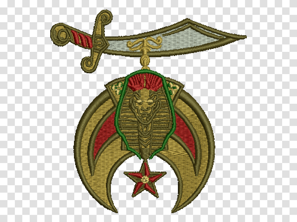 Shrine Emblem Emblem, Pendant, Ornament, Gold Transparent Png