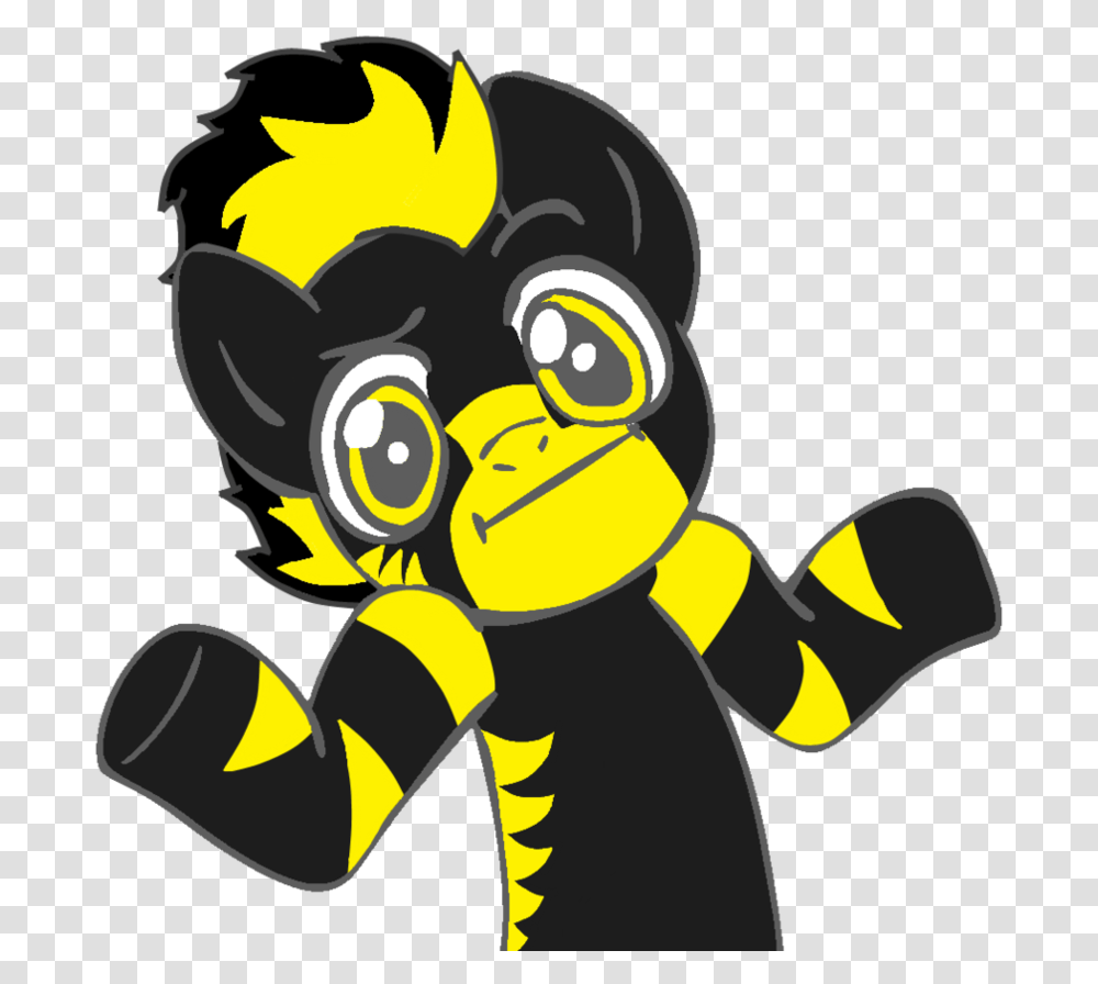Shrug Oh Well Emoticon Cartoon, Pac Man, Hand, Wasp, Bee Transparent Png