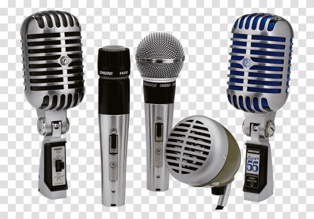 Shure Super 55 Deluxe Mic, Electrical Device, Microphone Transparent Png