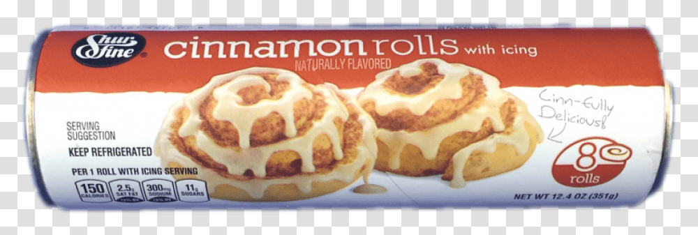 Shurfine Cinnamon Rolls With Icing Cinnamon Roll, Food, Bread, Sweets, Bun Transparent Png