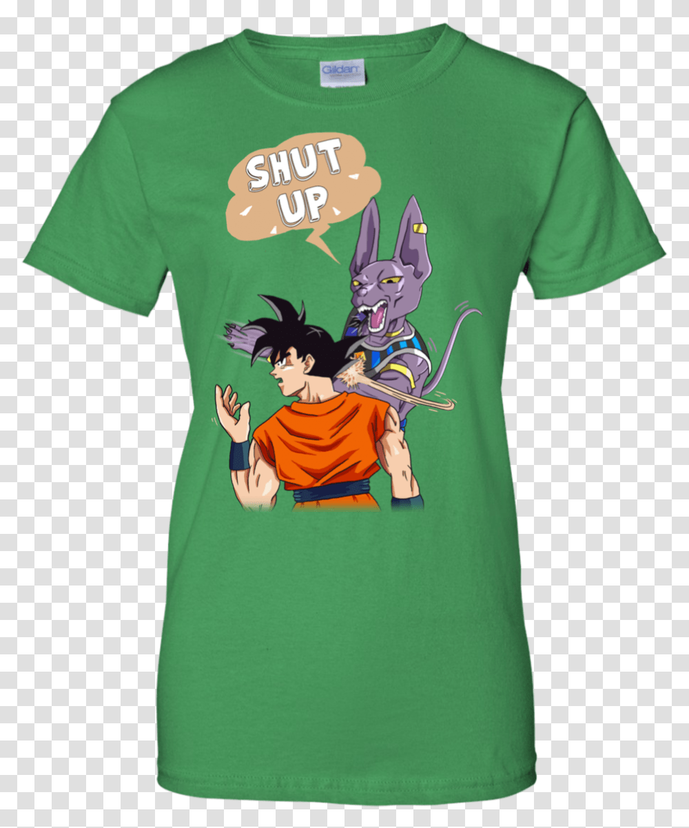 Shut Up Goku And Beerus Meme Dbz Dragon Ball Best Selling T, Clothing, Apparel, T-Shirt, Person Transparent Png