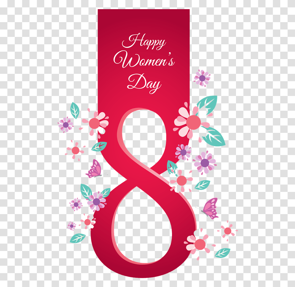 Shutter Stock Images On 8th March Free Download Happy Women's Day Vectors, Number, Purple Transparent Png