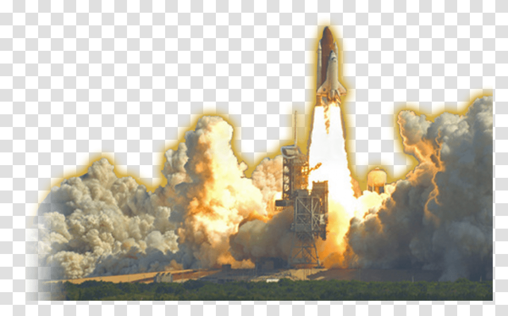 Shuttle Launch Download Rocket Powerpoint Background, Vehicle, Transportation, Spaceship, Aircraft Transparent Png