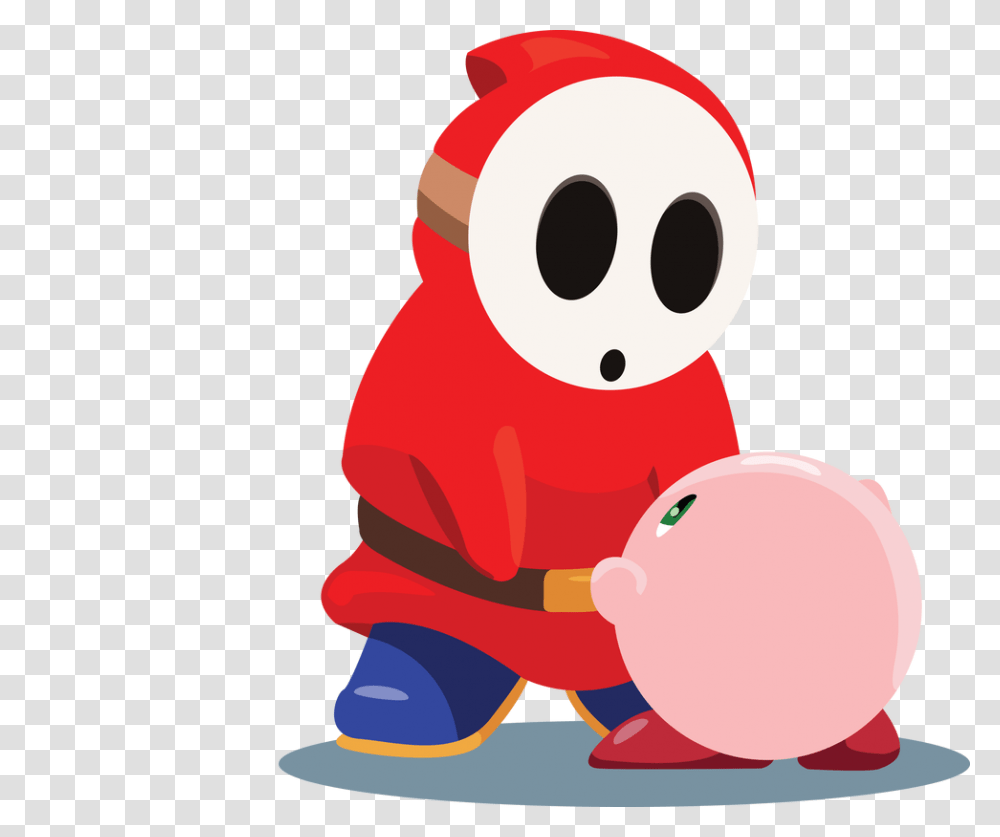 Shy Guy And Kirby, Outdoors, Nature, Snowman, Animal Transparent Png