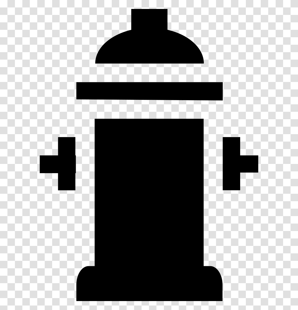 Si Glyph Fire Hydrant Icon Free Download, Cross, Silhouette Transparent Png