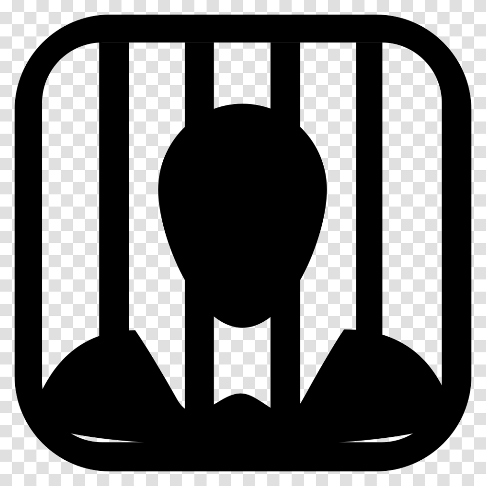 Si Glyph Person Prison Icon Free Download, Shovel, Tool, Stencil Transparent Png