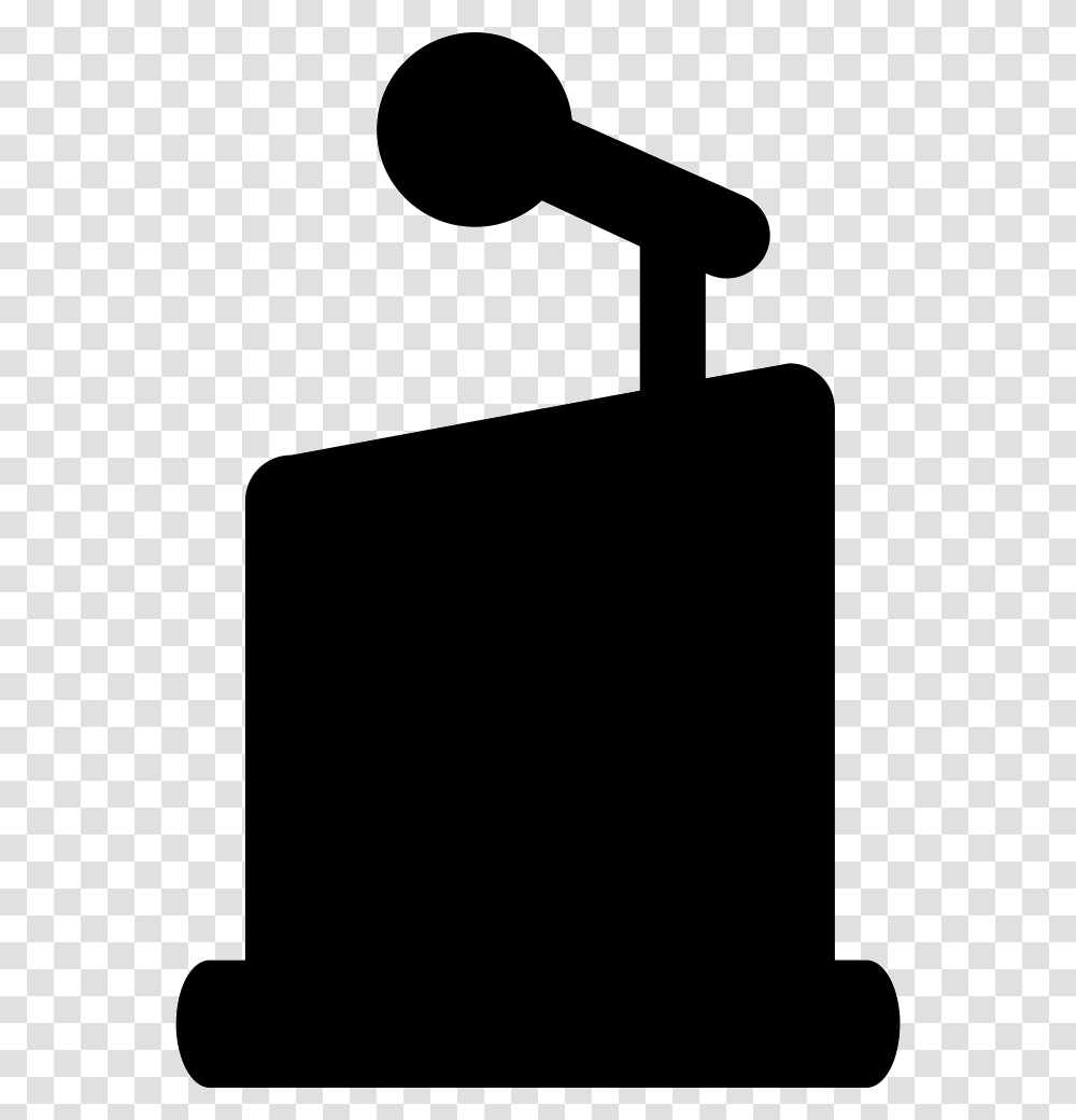 Si Glyph Podium Icon Free Download, Shovel, Tool, Indoors, Cowbell Transparent Png