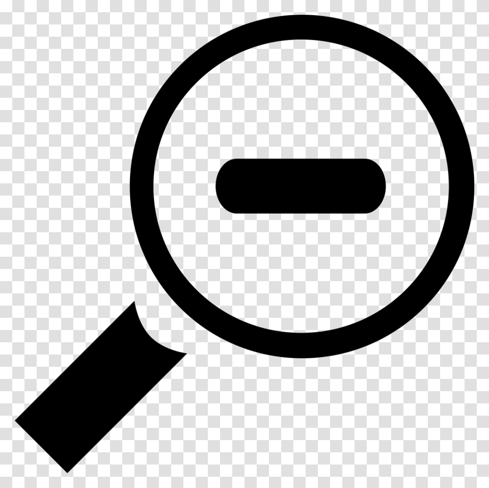 Si Glyph Zoom Out Circle, Tape, Magnifying Transparent Png