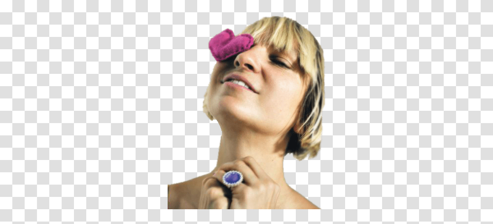 Sia Purple Heart Sia Kate Isobelle Furler, Person, Human, Neck, Head Transparent Png