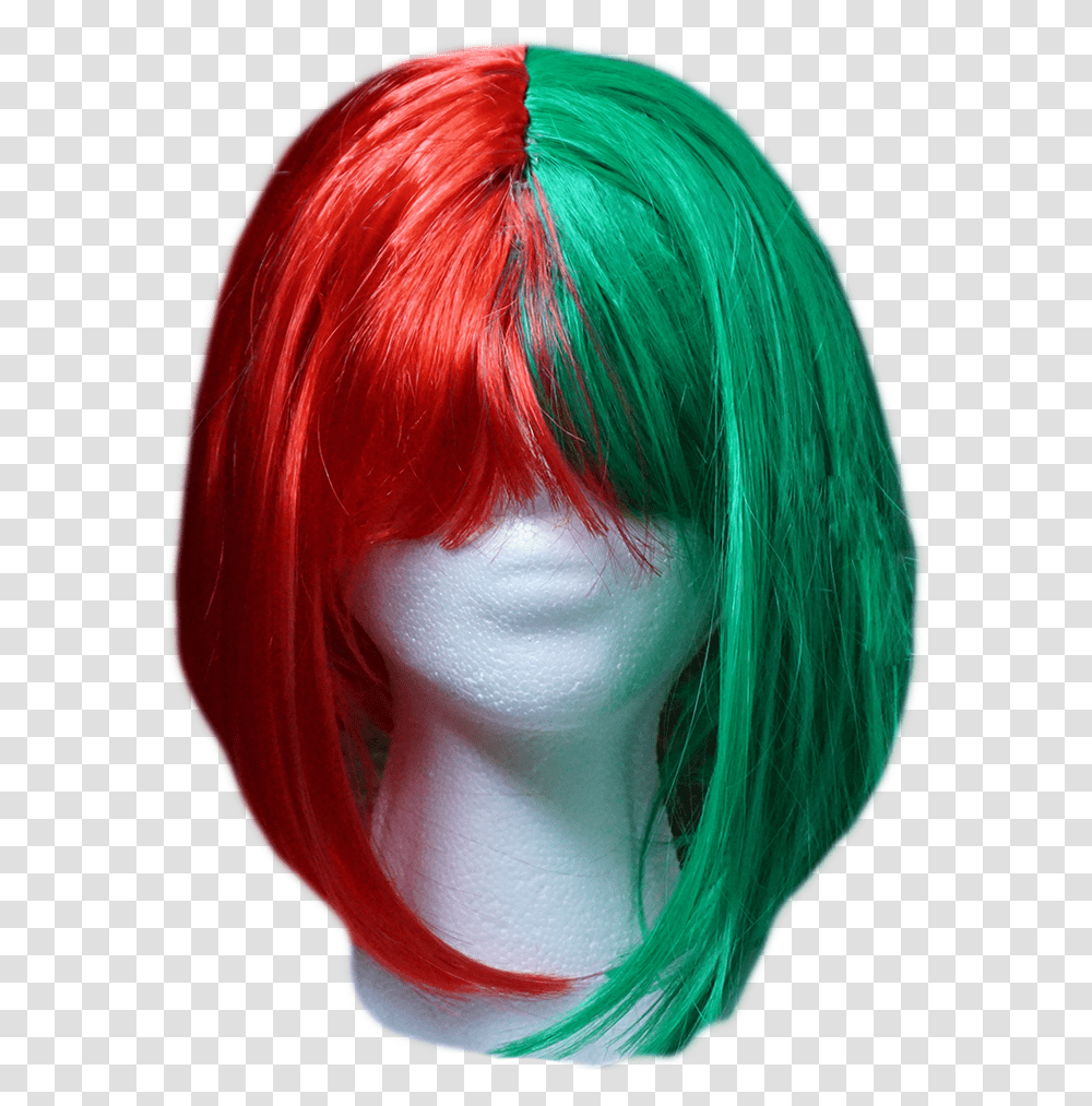 Sia Red And Green Wig, Hair, Dye, Person, Human Transparent Png