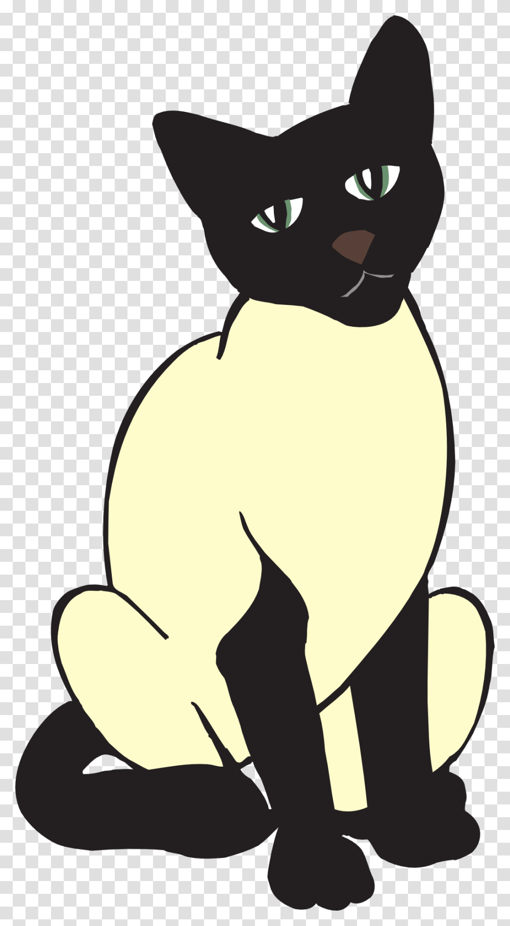 Siamese Cat Clipart, Animal, Pet, Mammal, Black Cat Transparent Png