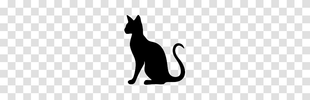 Siamese Cat Clipart Silhouette, Pet, Mammal, Animal, Egyptian Cat Transparent Png