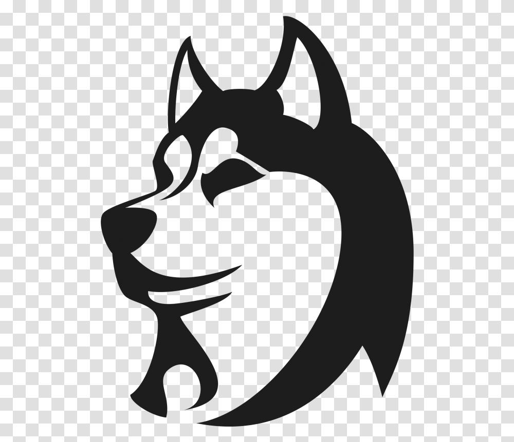 Siberian Husky Akita Clip Art Dibujos De Cabezas De Perros, Stencil, Silhouette, Label Transparent Png