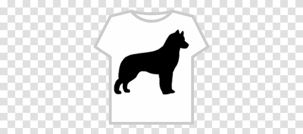 Siberian Husky Silhouette Roblox Roblox Glitch T Shirt, Clothing, Apparel, Symbol, Stencil Transparent Png