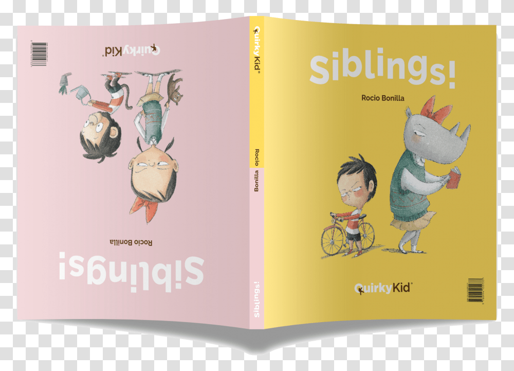 Siblings By Quirky KidSrc Cdn Little Bro Big Sis By Rocio Bonilla, Book, Bicycle, Vehicle, Transportation Transparent Png