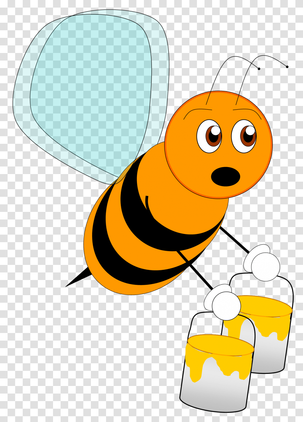 Sick Clipart Bee, Invertebrate, Animal, Insect, Honey Bee Transparent Png