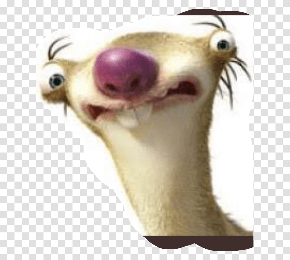 Sid Freetoedit Sloth In Ice Age Movie, Snout, Mammal, Animal, Head Transparent Png