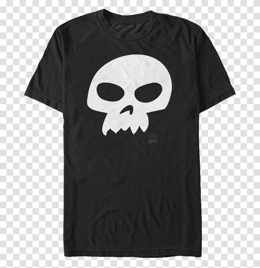 Sid Skull Toy Story T Shirt T Shirt, Apparel, T-Shirt Transparent Png