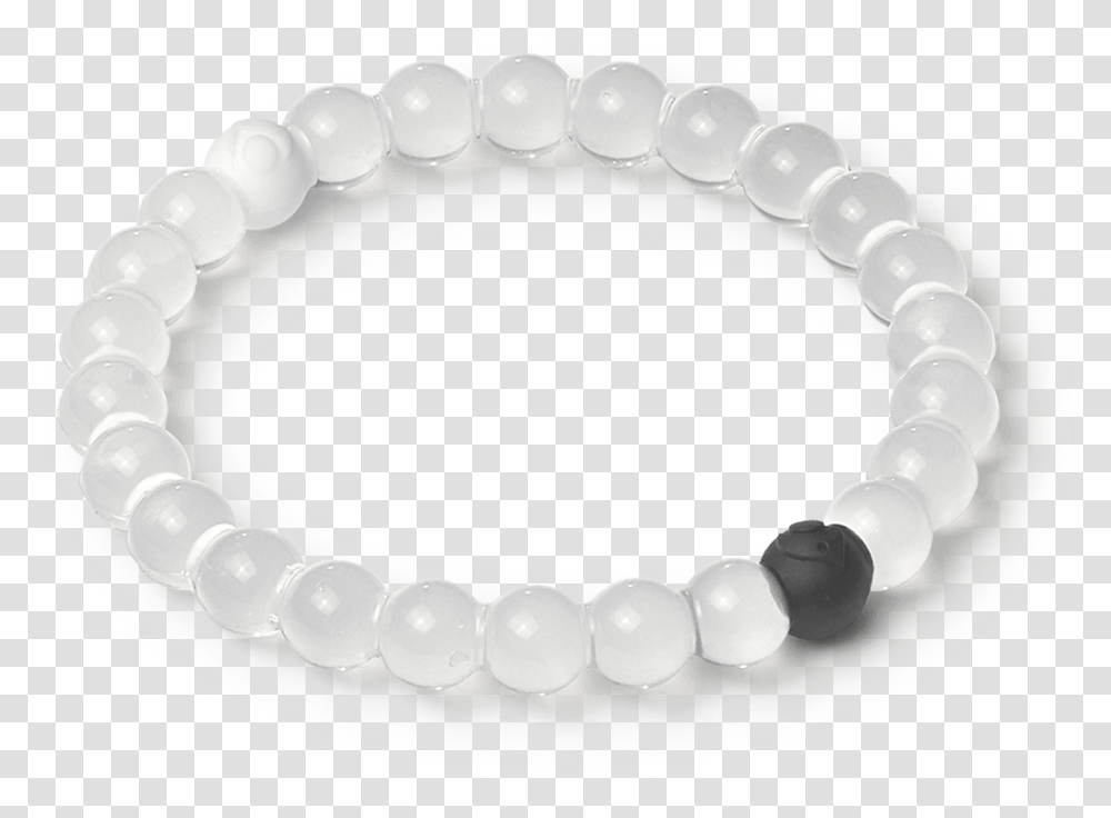 Side Angle Of Clear Silicone Beaded Bracelet Bracelet White Black Beads, Accessories, Accessory, Jewelry, Pearl Transparent Png