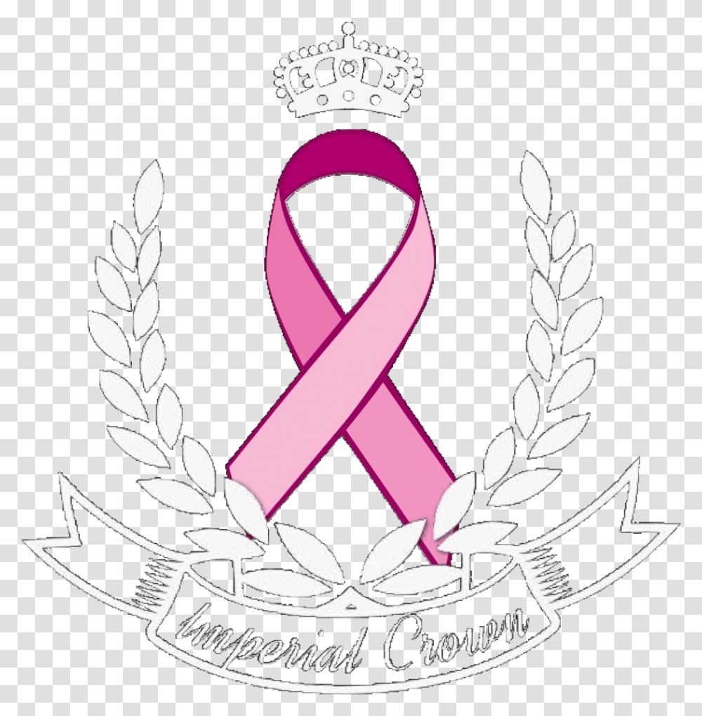 Side Drawing Crown Clipart Free Run For The Cure Pink Ribbon, Emblem, Logo, Trademark Transparent Png