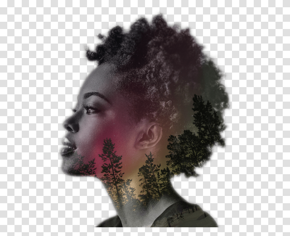 Side Profile Of Black Woman Face, Skin, Hair, Person, Human Transparent Png