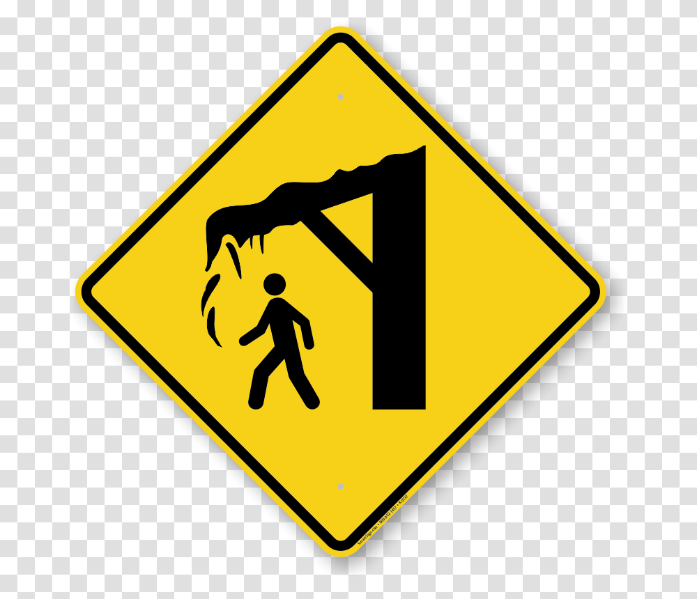 Side Road On Left Sign, Road Sign Transparent Png