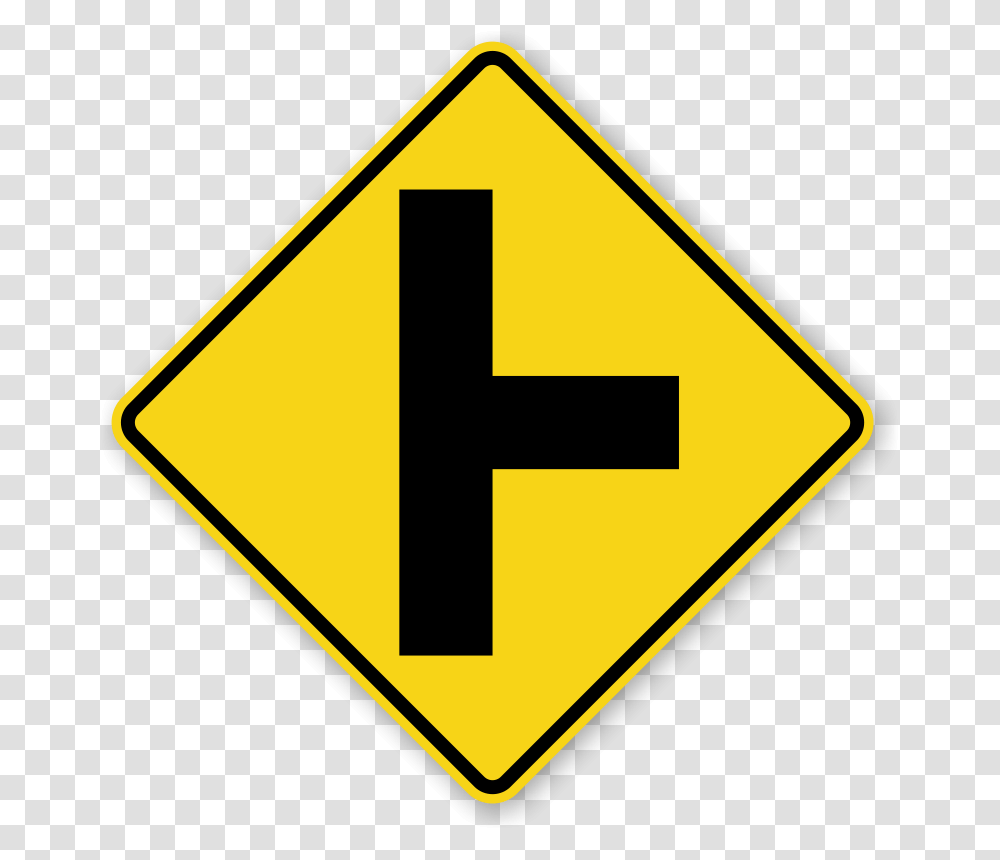 Side Road Sign, Stopsign Transparent Png