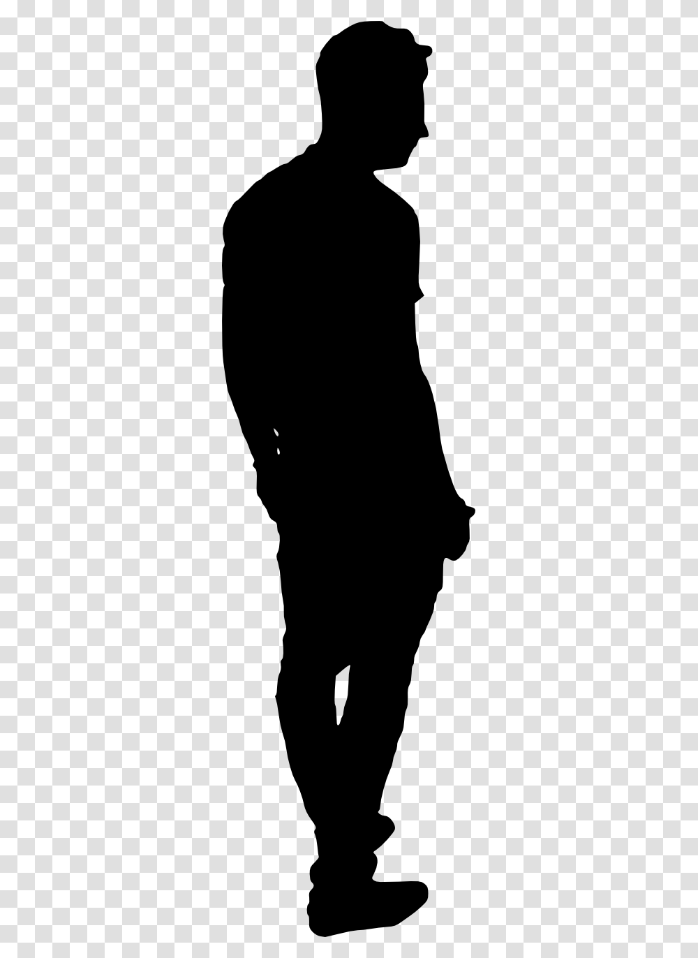 Side View Man Silhouette, Person, Human, Sleeve Transparent Png