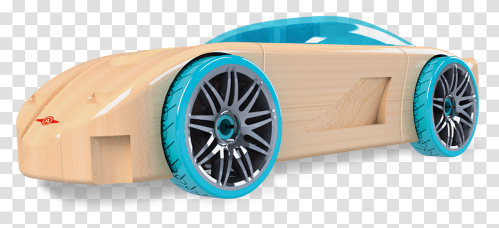 Side View Of Car With Rim & Free Authentic Automoblox Green Blue Car, Tire, Wheel, Machine, Car Wheel Transparent Png