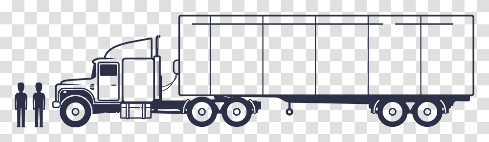 Side View Semi Truck Clipart, Gray, World Of Warcraft Transparent Png